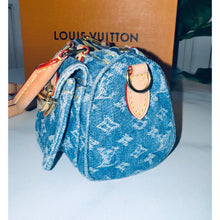 Load image into Gallery viewer, Louis Vuitton Monogram Denim Nano Speedy and Card Case Bundle
