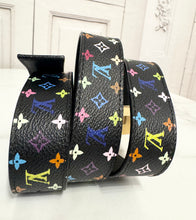 Load image into Gallery viewer, PRELOVED Louis Vuitton X Takashi Murakami Multicolor Noir Belt size 85/34
