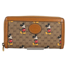 Load image into Gallery viewer, GUCCI X DISNEY GG Supreme Monogram Mickey Mouse Zip Around Wallet
