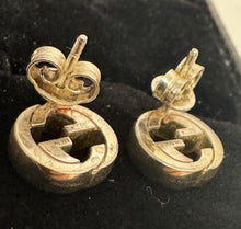 Load image into Gallery viewer, PRELOVED GUCCI Sterling Silver Interlocking Stud Earrings
