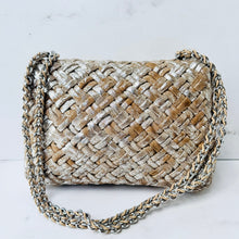 Load image into Gallery viewer, BRAND NEW Tory Burch Britten Metallic Woven Small Shoulder Bag

