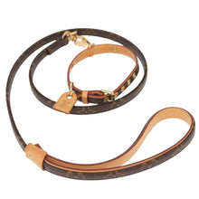 Load image into Gallery viewer, Louis Vuitton Monogram Baxter Dog Collar and Leash Set

