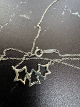 Load image into Gallery viewer, TIFFANY &amp; CO. Sterling Silver Triple Star Pendant Necklace
