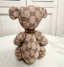 Load image into Gallery viewer, PRELOVED GUCCI GG Canvas Stuffed Teddy Bear
