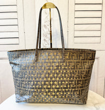 Load image into Gallery viewer, PRELOVED FENDI Zucca Star Spalmati Roll Tote
