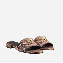 Load image into Gallery viewer, BRAND NEW VERSACE La Medusa 🐍 Embossed Sandal
