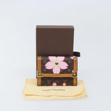 Load image into Gallery viewer, Louis Vuitton Takashi Murakami Cherry Blossom Porte Monnaie Plat Card Case
