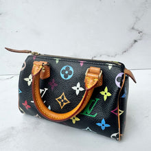 Load image into Gallery viewer, Louis Vuitton X Takashi Murakami Multicolor Noir Monogram Mini Speedy
