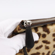 Load image into Gallery viewer, CHRISTIAN DIOR Leopard Print Calf hair Clutch
