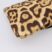 Load image into Gallery viewer, CHRISTIAN DIOR Leopard Print Calf hair Clutch
