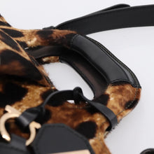 Load image into Gallery viewer, Salvatore Ferragamo Calf Hair Leopard Print Top Handle Bag
