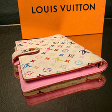 Load image into Gallery viewer, Louis Vuitton Takashi Murakami Monogram Multicolor Blanc Small Ring Agenda
