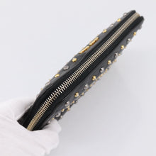 Load image into Gallery viewer, Miu Miu Studded Leather Zip Wallet
