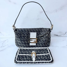Load image into Gallery viewer, FENDI Bundle: Zucchino Baguette and Pouch

