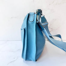 Load image into Gallery viewer, HERMES Taurillon Clemence Evelyne GM Blue Jean
