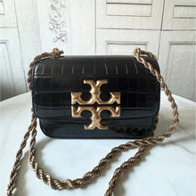 Load image into Gallery viewer, BRAND NEW Tory Burch Bundle: Eleanor Croc Embossed Small Convertible Shoulder Bag and Card Holder
