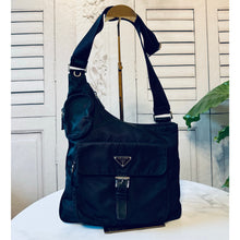 Load image into Gallery viewer, Prada Nylon Bundle:  Vela Sling Messenger Bag and Wallet
