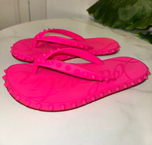 Load image into Gallery viewer, Christian Louboutin Red Bottom Flip Flop Sandals  Size 8 US / 38 EU
