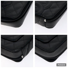 Load image into Gallery viewer, Chanel Calfskin Quilted Cambon Zip Around Cosmetic Pouch

