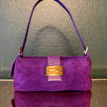 Load image into Gallery viewer, Fendi Purple Suede Baguette
