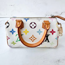 Load image into Gallery viewer, Louis Vuitton X Takashi Murakami Multicolor Blanc Monogram Mini Speedy
