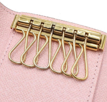 Load image into Gallery viewer, Louis Vuitton Damier Ebene / Rose Ballerine 6 Key Multicles Key Holder
