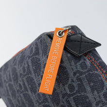 Load image into Gallery viewer, CHRISTIAN DIOR Diorrisimo Denim Flight Cosmetic Bag
