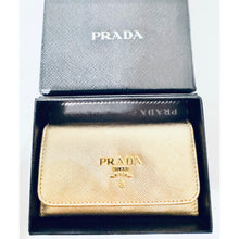 Load image into Gallery viewer, Prada Bundle: Metallic Gold Saffiano Wallet on Chain and Key Case
