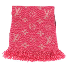 Load image into Gallery viewer, Louis Vuitton Logomania Shine Wool/ Silk Scarf Pink

