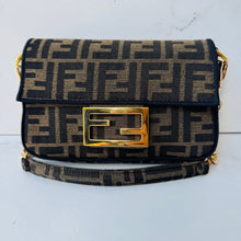 Load image into Gallery viewer, ✨💎Two Piece Thursday Bundle💎✨Fendi Zucchino Jacquard Zucca FF Mini Baguette and Wallet
