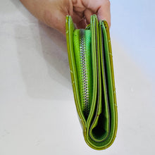 Load image into Gallery viewer, Chanel Lime Patent Medium Wallet
