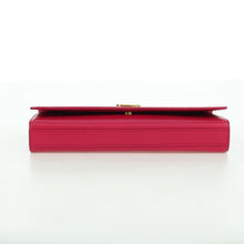 Load image into Gallery viewer, Saint Laurent Smooth Calfskin Classic Monogram Cassandre Clutch Lipstick Fuchsia
