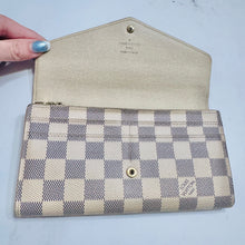 Load image into Gallery viewer, Louis Vuitton Damier Azur Sarah Wallet NM
