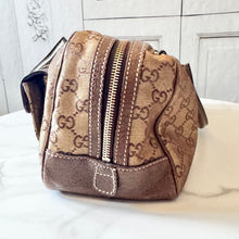 Load image into Gallery viewer, Gucci GG Monogram Lurex Heart Lock Boston Bag
