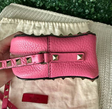 Load image into Gallery viewer, Valentino Calfskin Rockstud Camera Crossbody Bag Pink
