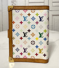 Load image into Gallery viewer, PRELOVED Louis Vuitton Takashi Murakami Monogram Multicolor Blanc Small Ring Agenda
