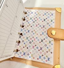 Load image into Gallery viewer, PRELOVED Louis Vuitton Takashi Murakami Monogram Multicolor Blanc Small Ring Agenda
