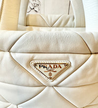 Load image into Gallery viewer, PRELOVED Prada Nappa Patch Bianco Quilted 2-way Tote
