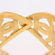 Load image into Gallery viewer, CHANEL CC Heart Cuff Bangle Bracelet

