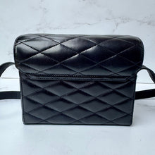 Load image into Gallery viewer, Saint Laurent Lambskin Quilted Monogram June Box Bag Black
