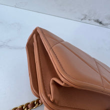 Load image into Gallery viewer, CHANEL Chanel 19 Wallet On Chain WOC Caramel
