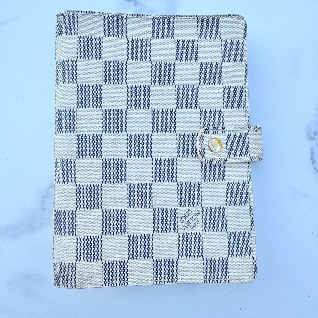 Louis Vuitton Damier Azur Medium Ring Agenda