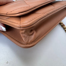 Load image into Gallery viewer, CHANEL Chanel 19 Wallet On Chain WOC Caramel
