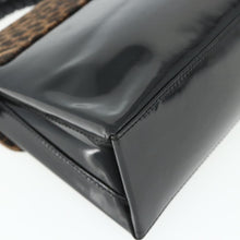 Load image into Gallery viewer, Loewe Velazquez Patent leather Leopard Top Handle Bag
