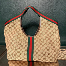 Load image into Gallery viewer, GUCCI GG Monogram Web Large Giglio Tote
