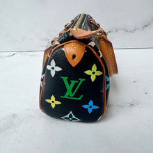 Load image into Gallery viewer, Louis Vuitton X Takashi Murakami Multicolor Noir Monogram Mini Speedy
