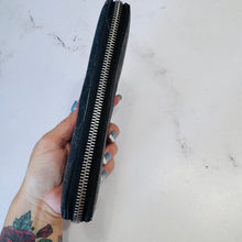 Load image into Gallery viewer, Gucci GG Supreme Black Canvas Zip Wallet

