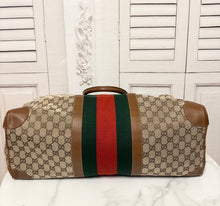 Load image into Gallery viewer, PRELOVED GUCCI Canvas Travel Bag
