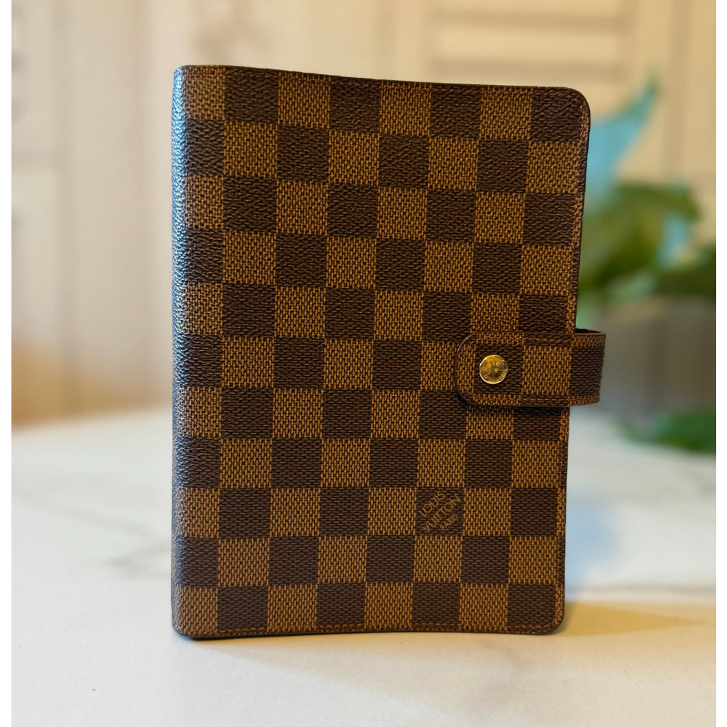 Louis Vuitton Damier Ebene Medium Ring Agenda