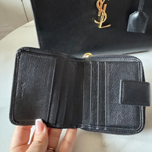 Load image into Gallery viewer, Saint Laurent Bundle:  Calfskin Baby Cabas and Compact Wallet
